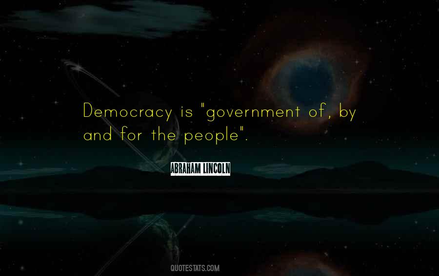 Abraham Lincoln Democracy Quotes #1099748