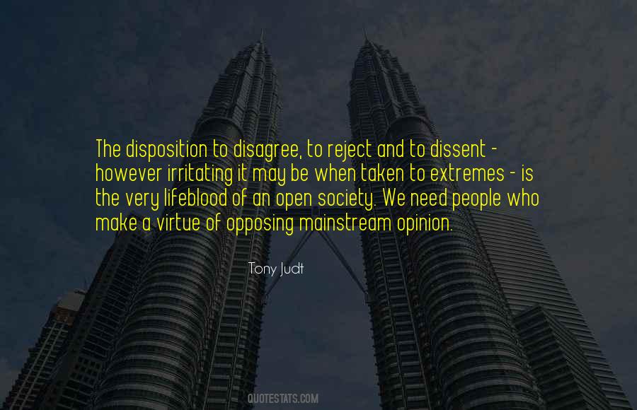 Mainstream Society Quotes #1199139