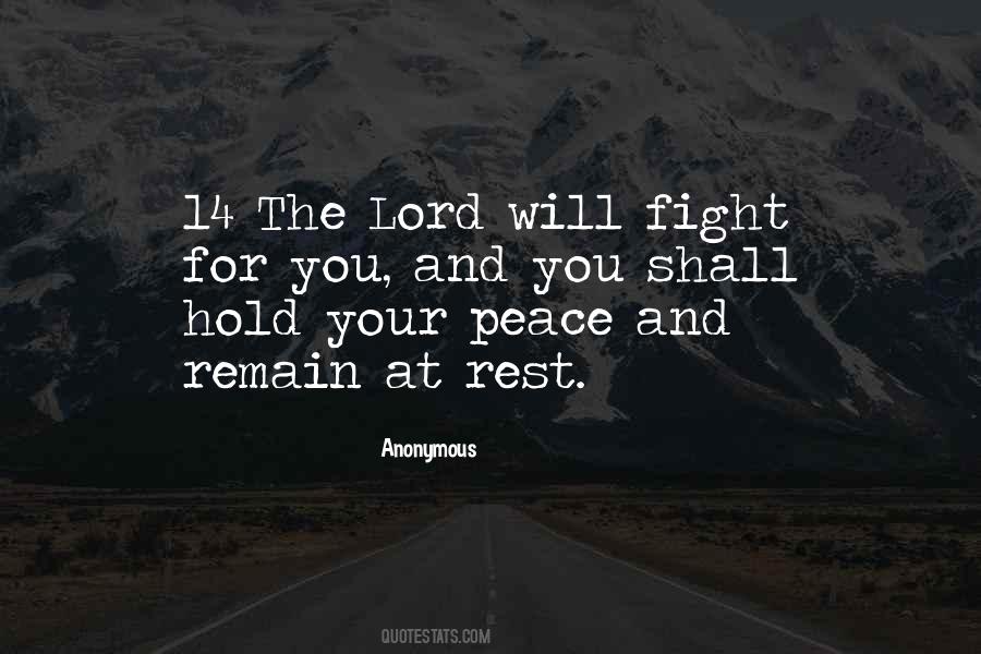 Rest The Lord Quotes #973445