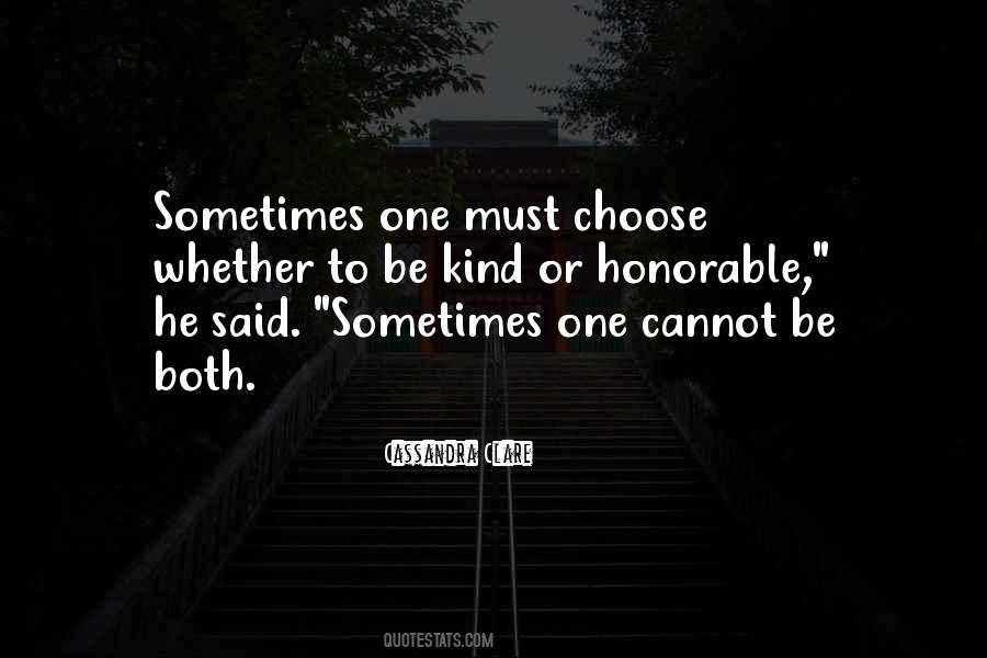 Honor Kindness Quotes #444696