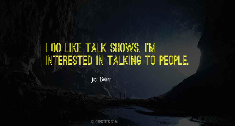 Talking To People Quotes #174411