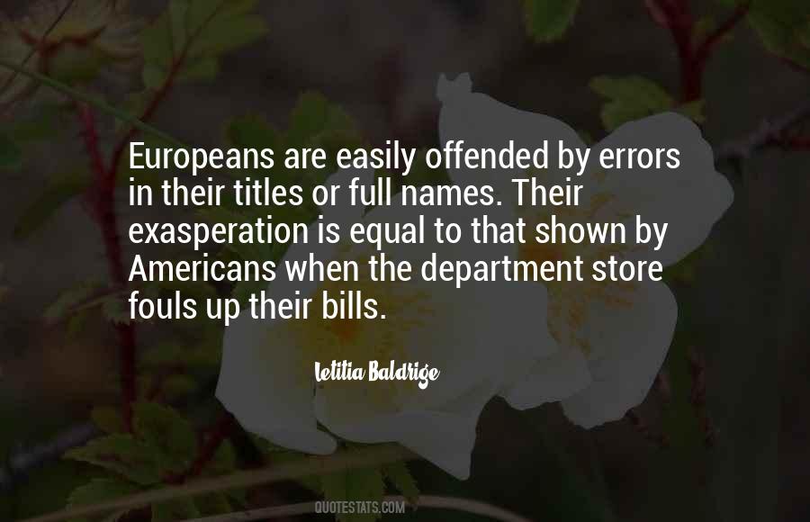 Europeans Come To The Americans Quotes #146113