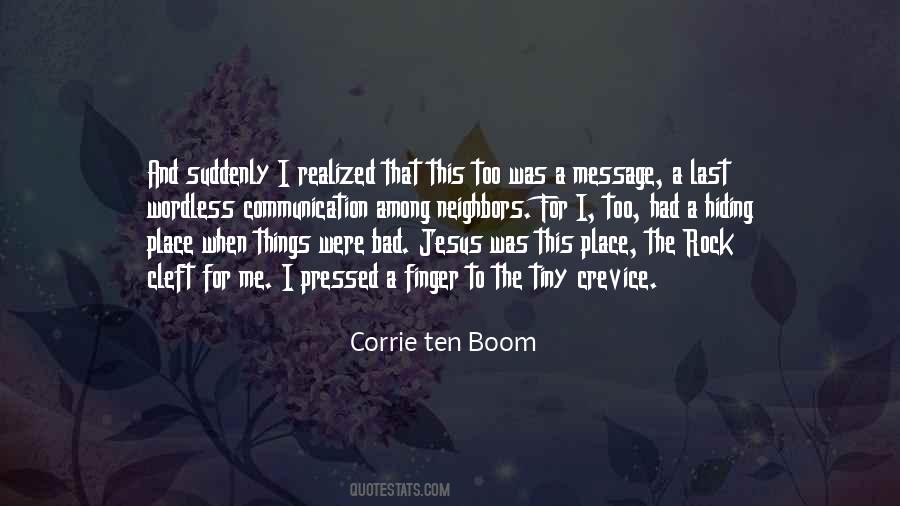 Corrie Ten Boom The Hiding Place Quotes #764127