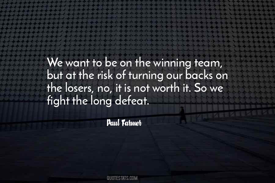 Fight By The Team Quotes #167633