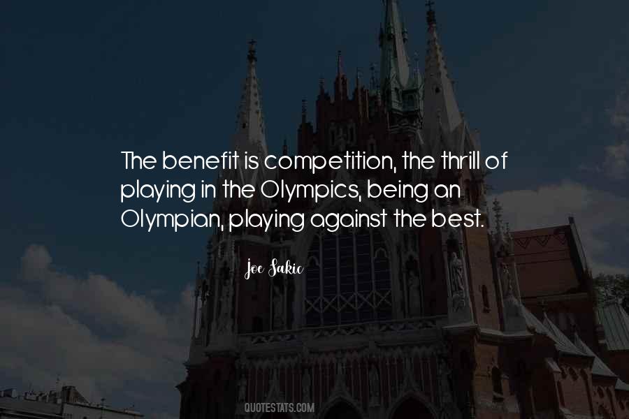 Thrill Of Competition Quotes #356197