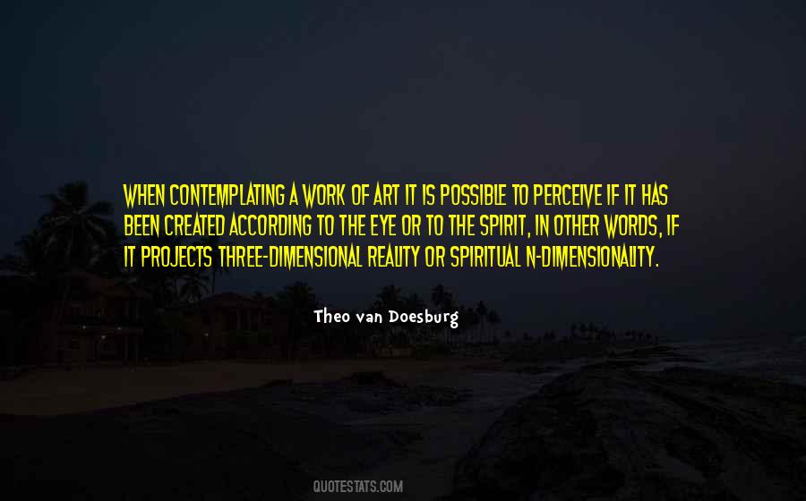 Dimensionality In Art Quotes #44452