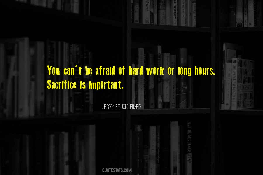 Hard Work And Long Hours Quotes #34028