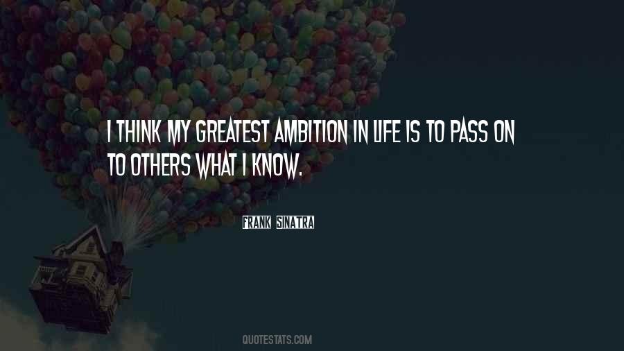 Ambition In Quotes #1141684