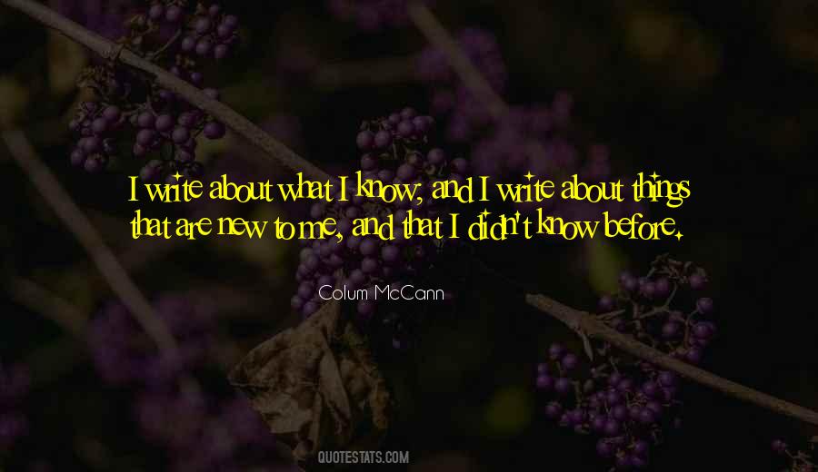 Things I Didn T Know Quotes #246009
