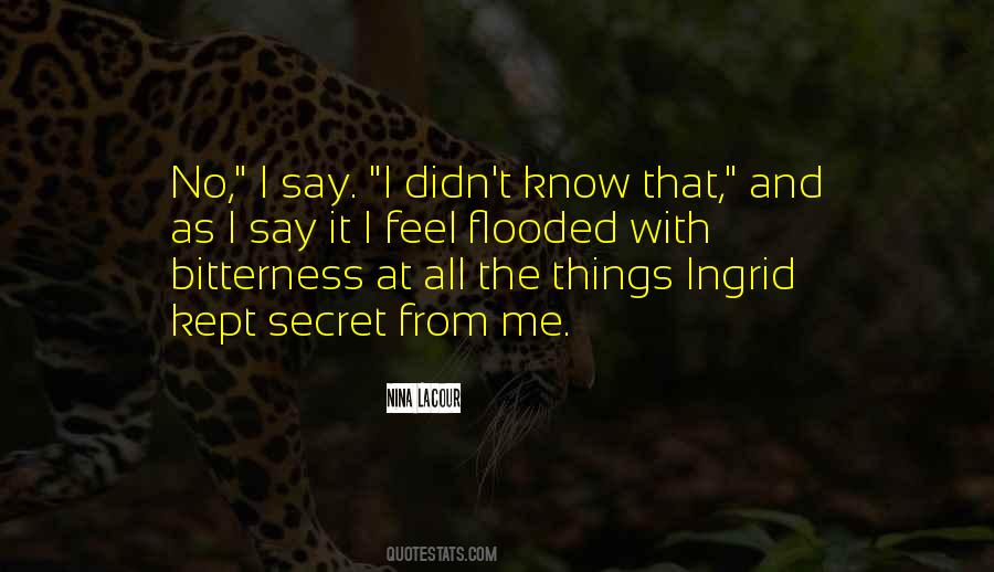 Things I Didn T Know Quotes #573575