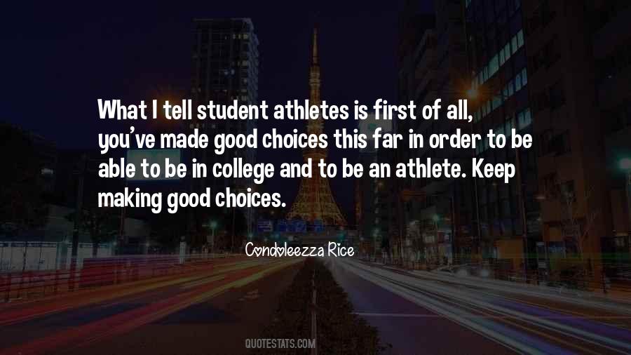 Best Student Athlete Quotes #1068900