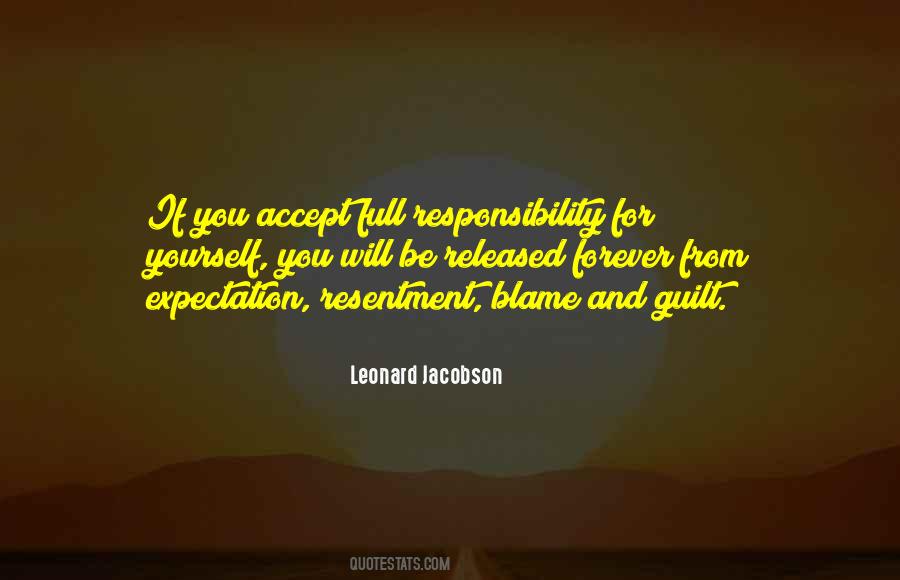 Responsibility For Yourself Quotes #101759