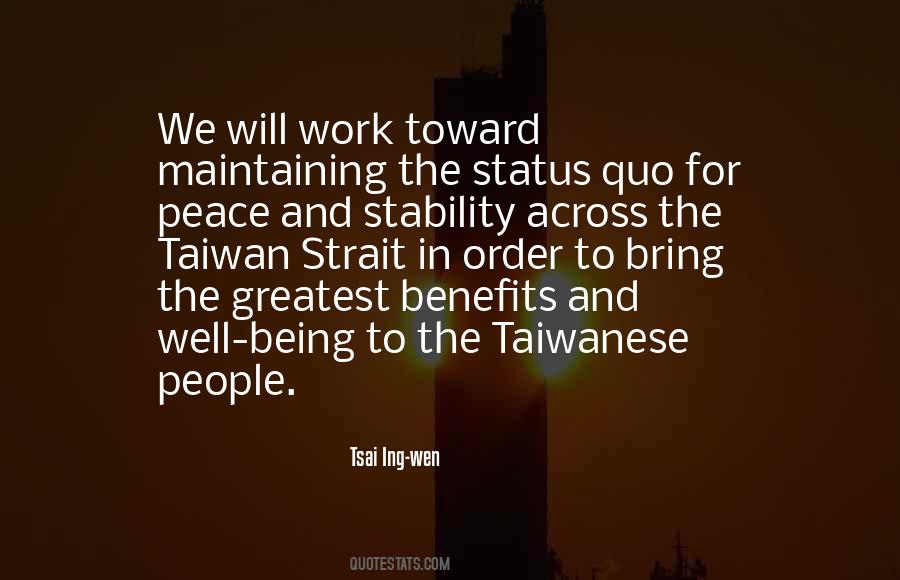 Quotes About Maintaining The Status Quo #324030