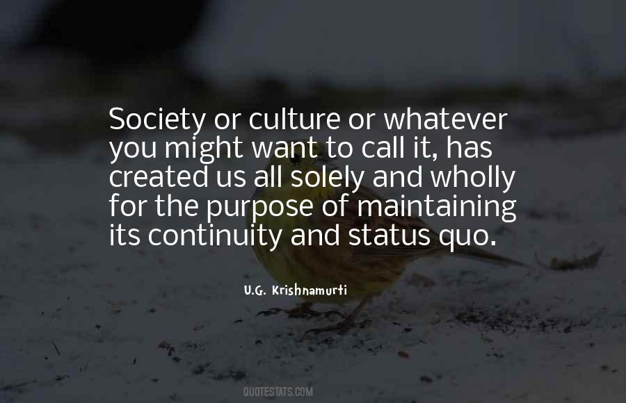 Quotes About Maintaining The Status Quo #579652