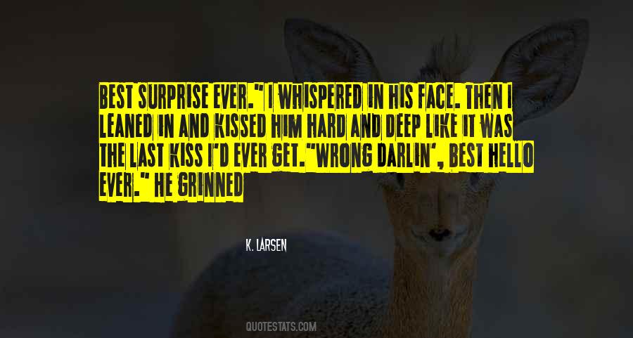 Best Surprise Love Quotes #1299069