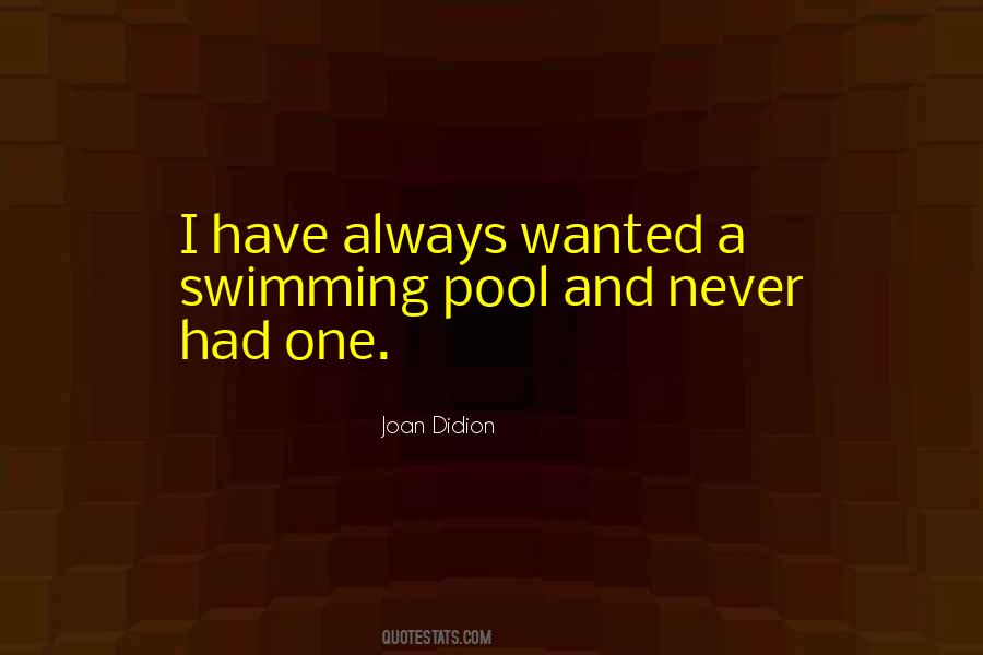 Best Swimming Pool Quotes #36993