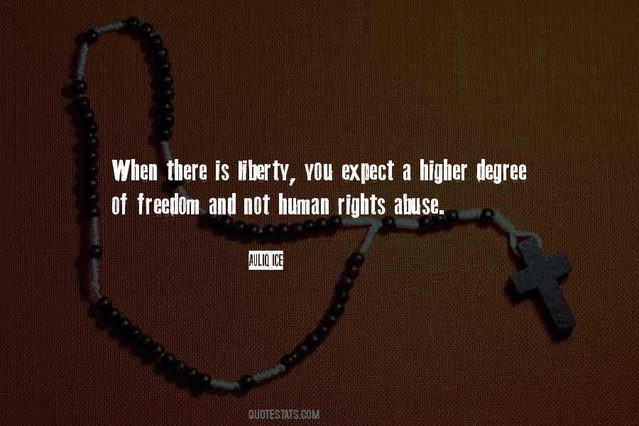 Liberty And Human Rights Quotes #1372919