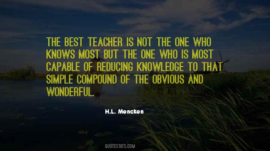 Best Teacher Quotes #1065509