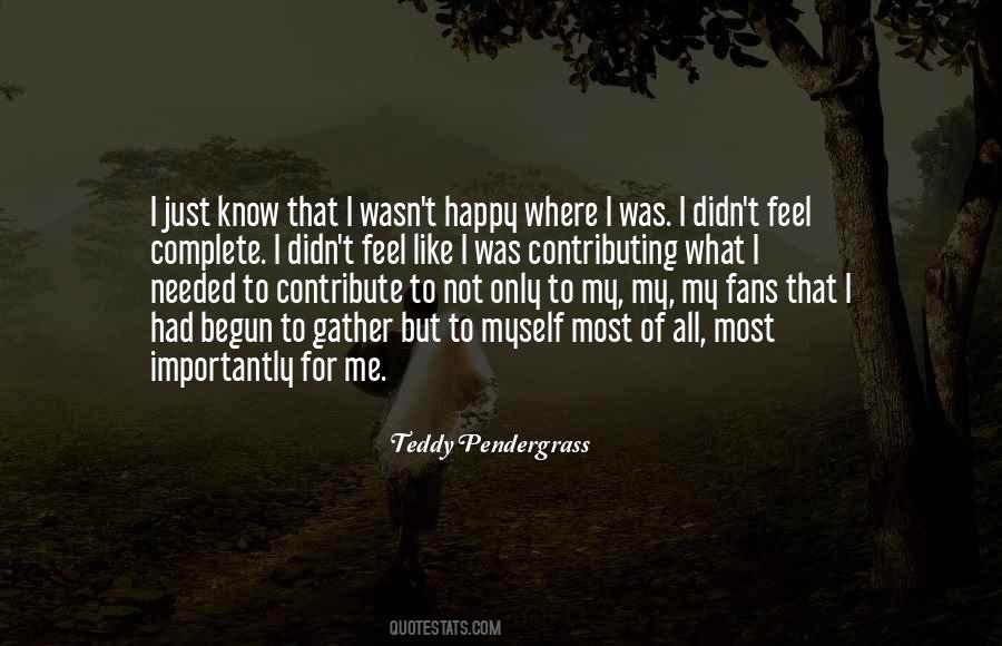 Best Teddy Pendergrass Quotes #999357