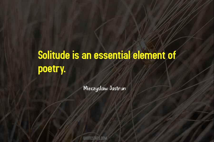4 Elements Poetry Quotes #551969