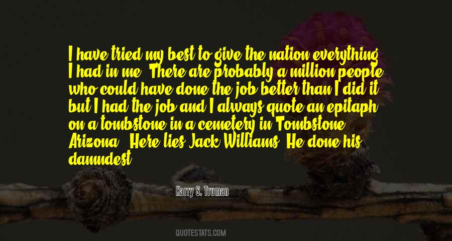 Best Tombstone Quotes #1674494