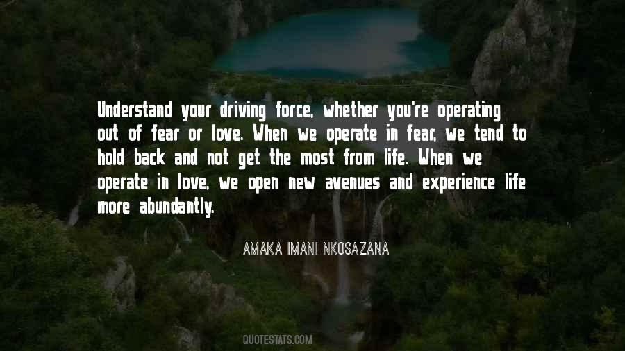 Driving Force Quotes #36488