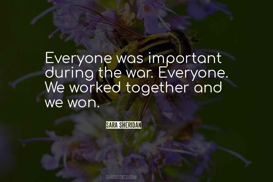 During The War Quotes #1684464