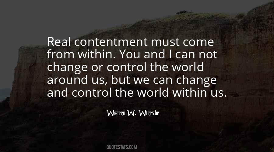 Change Contentment Quotes #90684