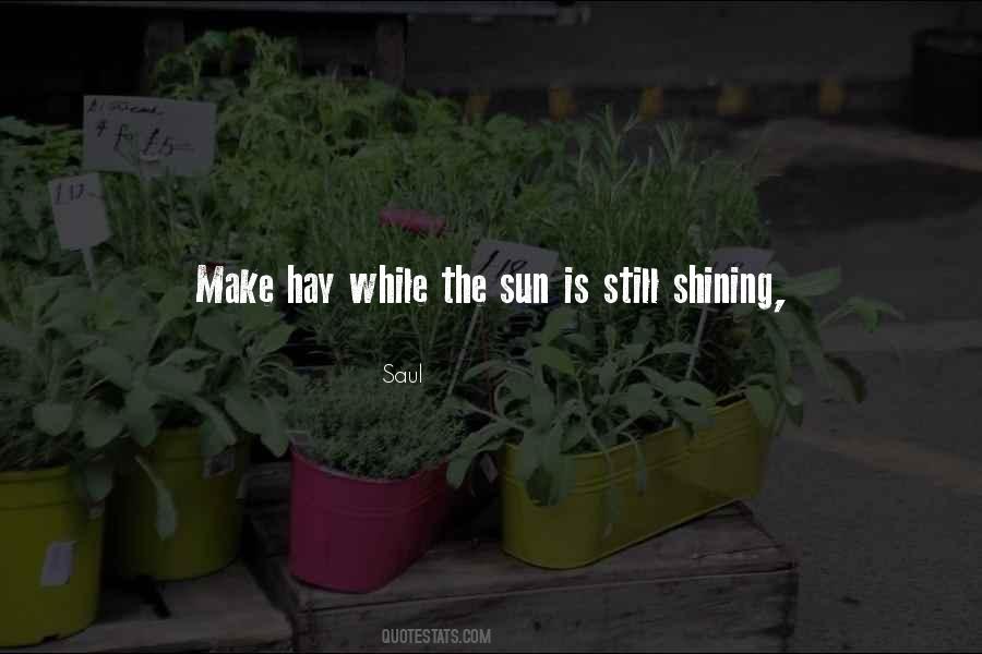 Quotes About The Sun Shining #711507