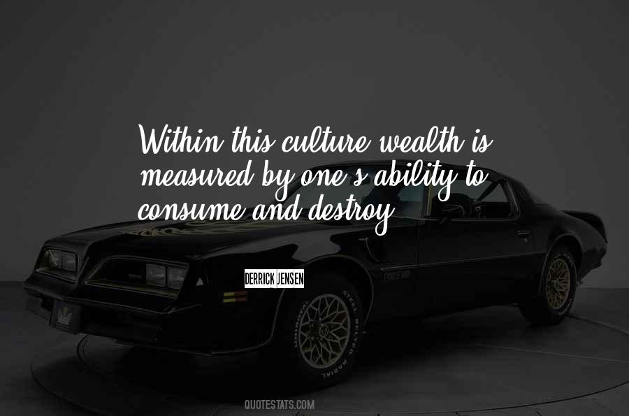 Wealth Is Not Measured Quotes #1770963