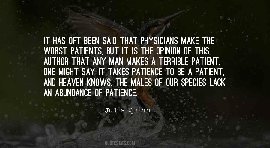 Patient Man Quotes #423703