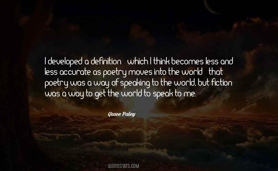 Definition Of Poetry Quotes #195439