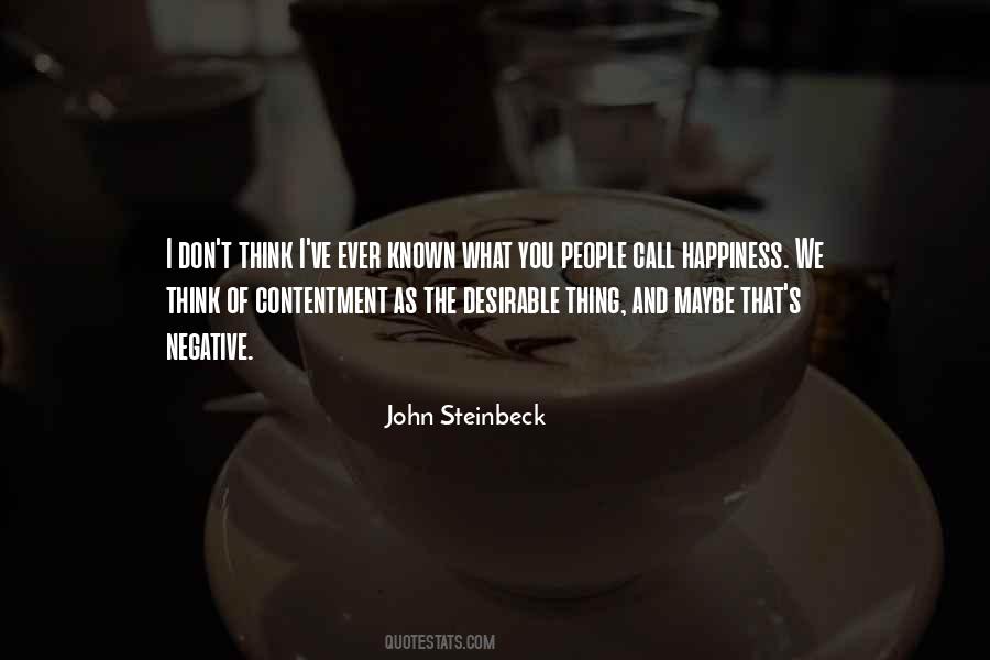 Think Happiness Quotes #21988