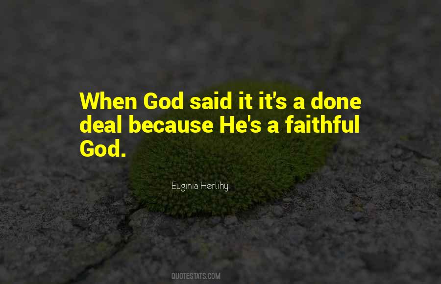 God Said Quotes #1618295