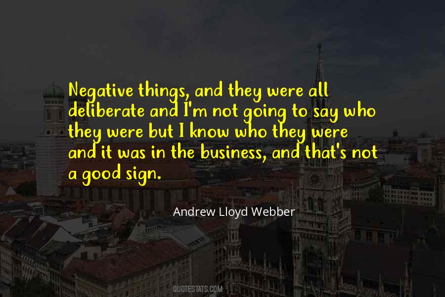 Good Sign Quotes #1255690