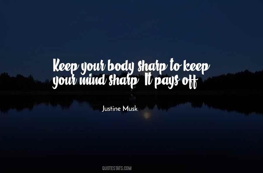 Keep Sharp Quotes #1570561
