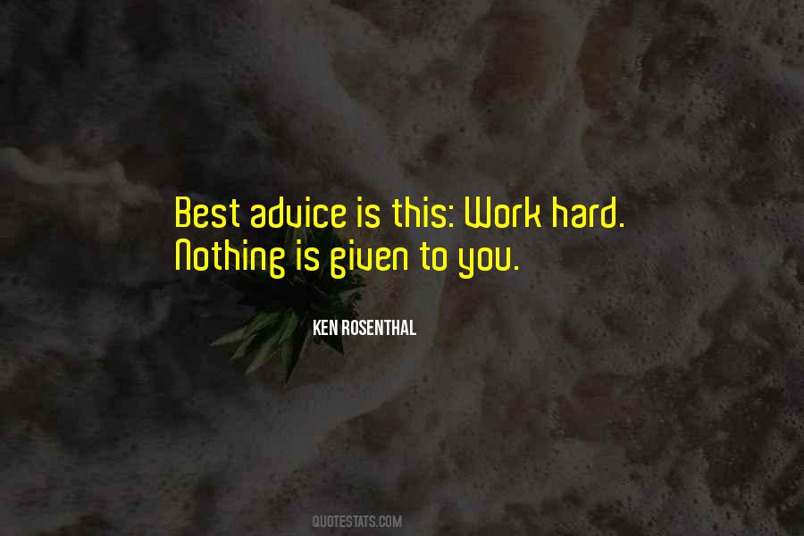 Best Work Advice Quotes #1184935