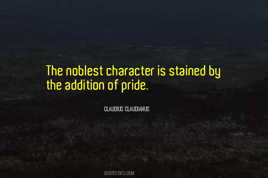 Nobility Of Character Quotes #1435978