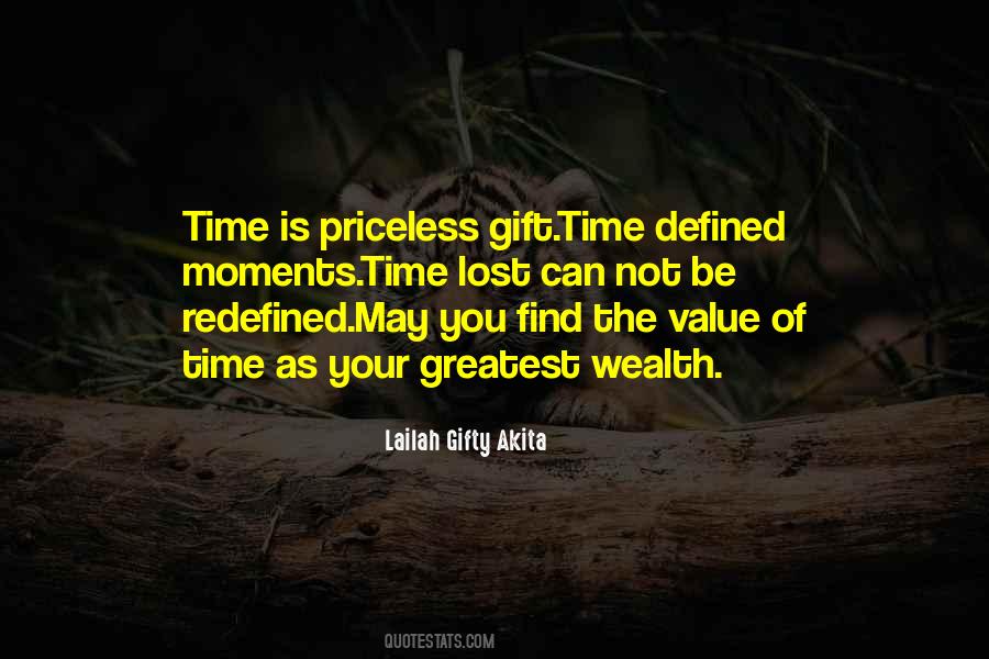 Time Is Your Greatest Wealth Quotes #831183