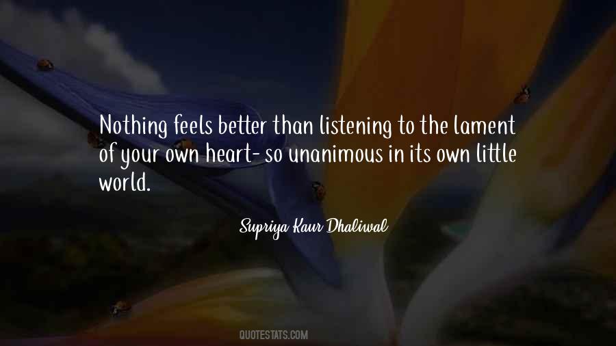 Listening Heart Quotes #124155