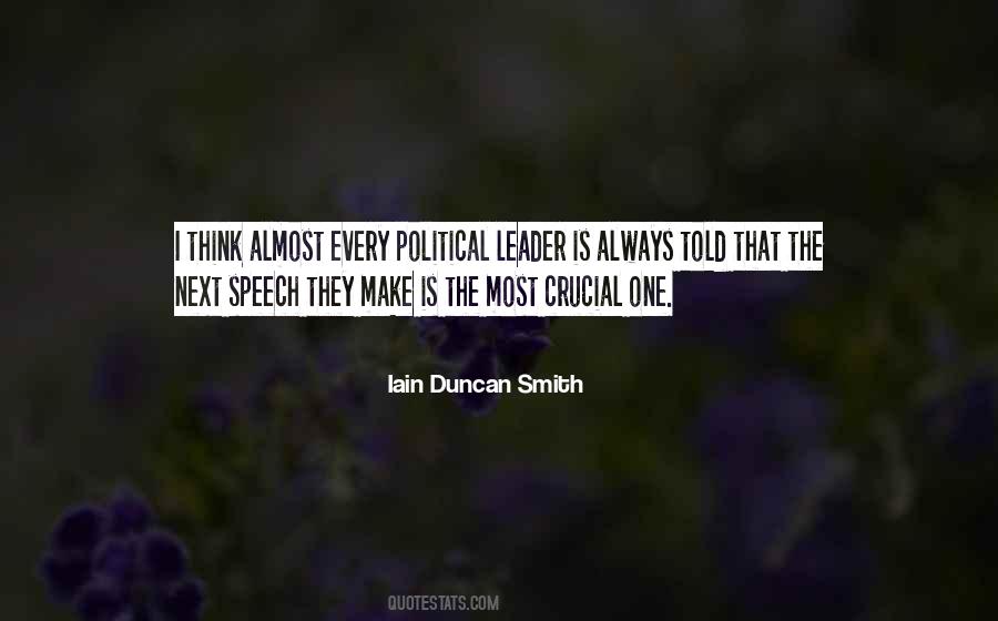 Political Leader Quotes #1867632
