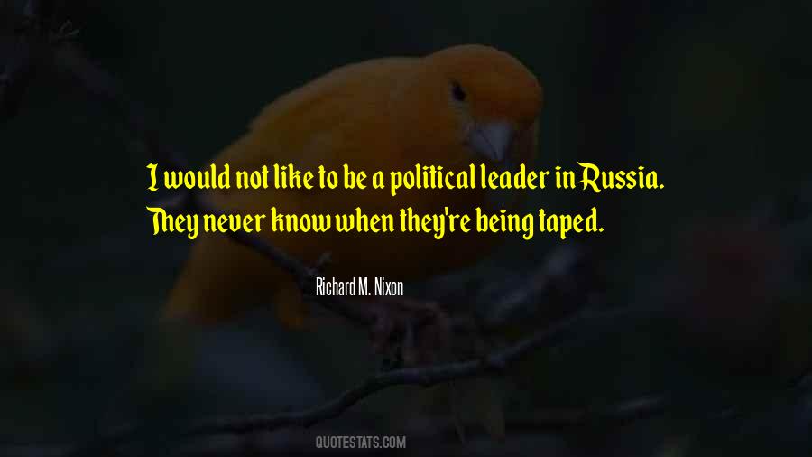 Political Leader Quotes #618511