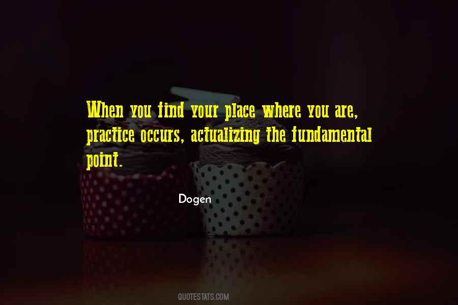 Actualizing The Fundamental Point Quotes #64030
