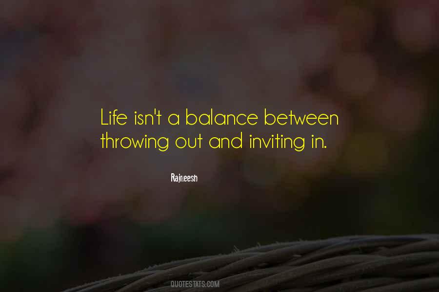 Balance Life Quotes #46376