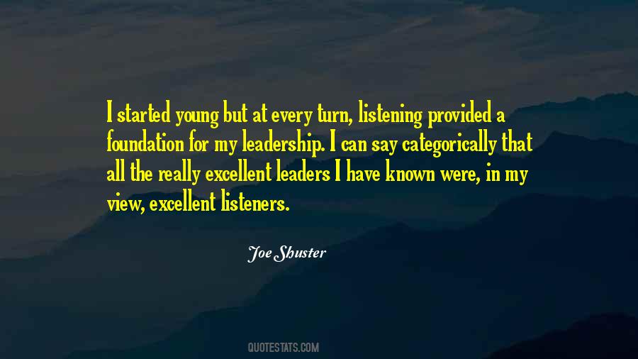 Excellent Leaders Quotes #1770977