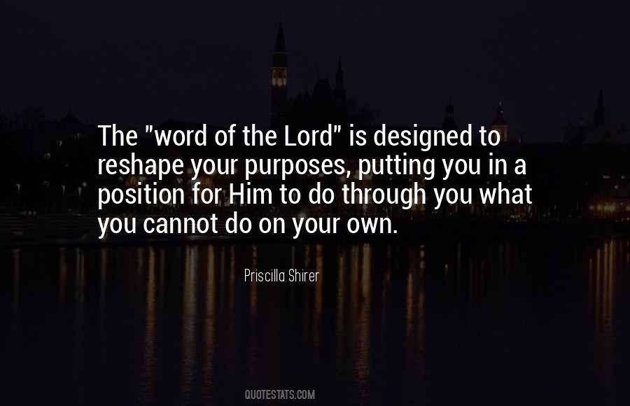 Lord Your Word Quotes #1376202