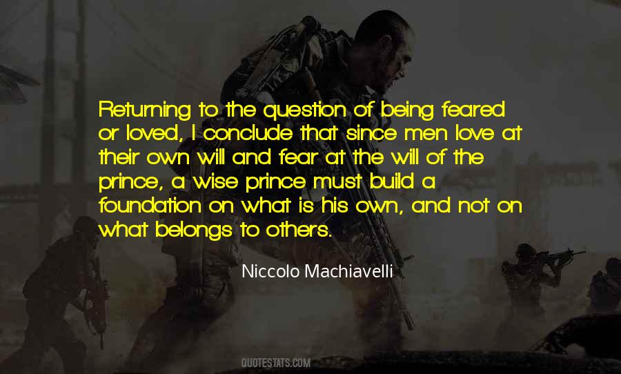 Quotes About Machiavelli Fear #982835
