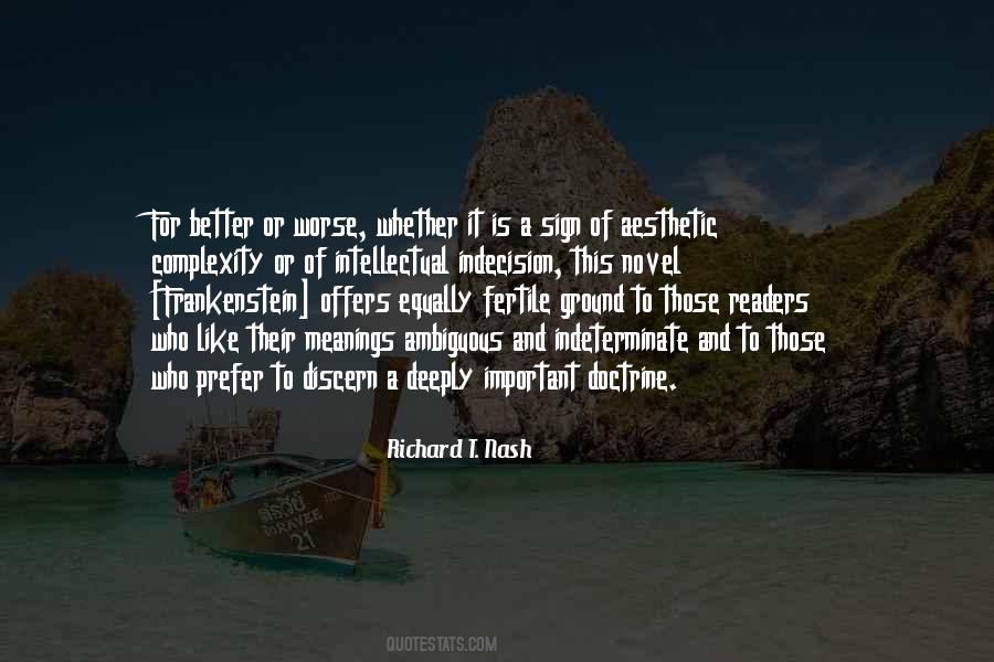 Better To Worse Quotes #53158