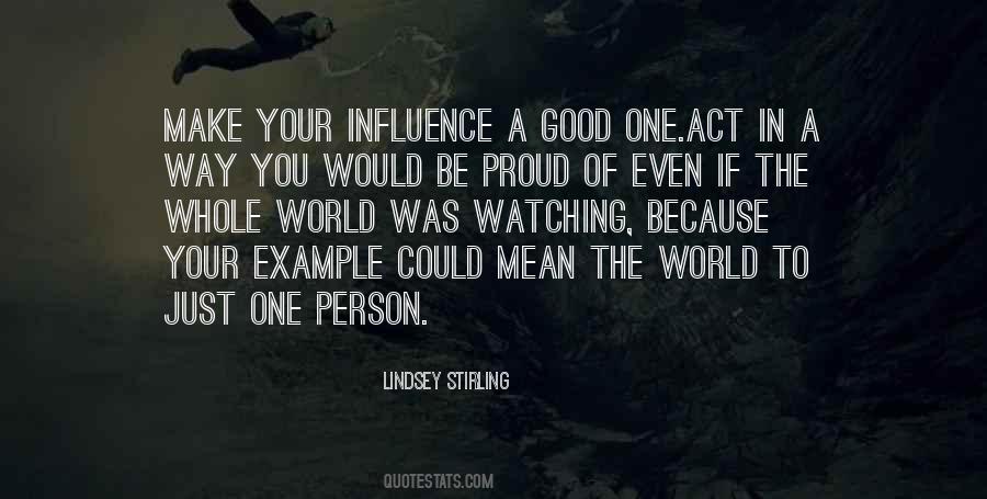 Be The Example Quotes #1099617