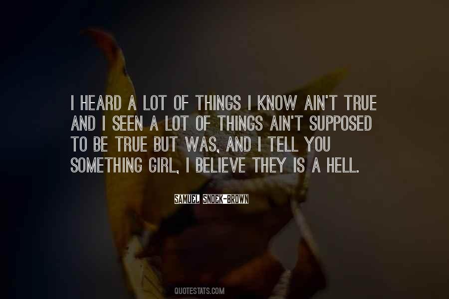 Things I Know Quotes #198424